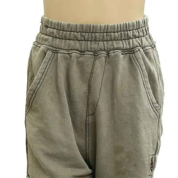 Free People FP Movement All Star Solid Shorts High Rise Pull-on Smocked M 282891